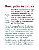 Dược phẩm từ biển cả