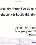 Chia sẻ kinh nghiệm thực tế sử dụng NOAC trong điều trị thuyên tắc huyết khối tĩnh mạch