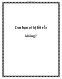 Con bạn có bị lồi rốn không?