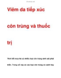 Viêm da do tiếp xúc côn trùng và thuốc trị