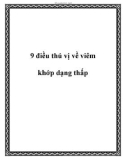 9 điều thú vị về viêm khớp dạng thấp