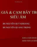 ẢNH GIẢ & CẠM BẪY TRONG SIÊU ÂM