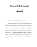 Chapter 015. Headache (Part 2)