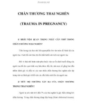 CHẤN THƯƠNG THAI NGHÉN (TRAUMA IN PREGNANCY)