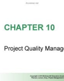 Lecture Project management in practice - Chapter 10: Project quality management