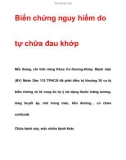 Biến chứng nguy hiểm do tự chữa đau khớp