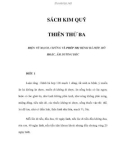 SÁCH KIM QUỸ - THIÊN THỨ BA - BIỆN VỀ MẠCH, CHỨNG VÀ PHÉP TRỊ BỆNH BÁ HỢP, HỒ HOẶC, ÂM DƯƠNG ĐỘC