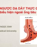 Bài giảng Trào ngược dạ dày thực quản - Các biểu hiện ngoài ống tiêu hoá