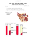 SẢN XUẤT – BẢO QUẢN & SỬ DỤNG MÁU VÀ CHẾ PHẨM MÁULê Thị Hoàng Mỹ Mục tiêu: 1. 2. 3. 4. Trình bày được quy trình sản xuất các chế phẩm máu. Hiểu được tầm quan trọng của bảo quản máu đúng nguyên tắc. Nêu được các điều kiện bảo quản máu. Nêu được các chỉ đị