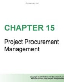 Lecture Project management in practice - Chapter 15: Project procurement management