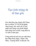 Tạo tinh trùng từ tế bào gốc