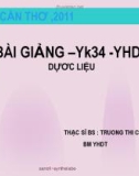 Bài giảng Dược liệu