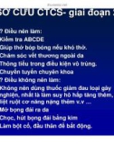 Cấp cứu bệnh nhân chấn thương cột sống tại hiện trường (Phần 5)