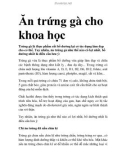 Ăn trứng gà cho khoa học