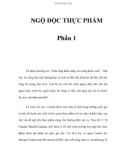 NGỘ ĐỘC THỰC PHẨM - Phần 1