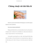 Chứng chuột rút khi bầu bí