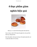 4 thực phẩm giảm nghén hiệu quả