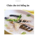 Cháo cho trẻ biếng ăn trong tuần