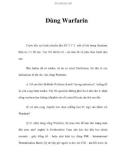 Dùng Warfarin