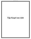 Tập Kegel sau sinh