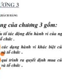 Bài giảng Marketing dược - Chương 3: Hành vi khách hàng