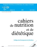 Cahiers de nutrition diététique - part 1