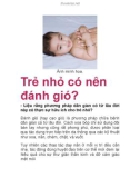 Trẻ nhỏ có nên đánh gió?