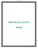 Hành tây tẩy sạch tàn nhang