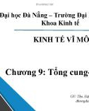 Bài giảng Kinh tế vĩ mô: Chương 9 - ThS. Đặng Thị Hồng Dân