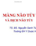 Bài giảng Màng não tủy và dịch não tủy