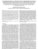 Tác động sinh thái của thuốc trừ sâu cypermethrin ở nồng độ môi trường đến vi khuẩn phân lập từ nước hồ 29/3, Tp Đà Nẵng