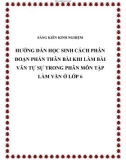 SKKN: Hướng dẫn học sinh cách phân đoạn phần Thân bài khi làm bài Văn tự sự trong phân môn Tập làm văn ở lớp 6