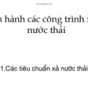 Vận hành các công trình xử lý nước thải