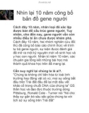 Nhìn lại 10 năm công bố bản đồ gene người