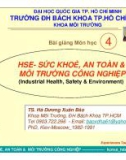 HSE - SỨC KHỎE, AN TOÀN & MÔI TRƯỜNG CÔNG NGHIỆP - CHƯƠNG 4