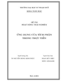 Đề tài Hoạt động trải nghiệm: Ứng dụng của tích phân trong thực tiễn