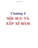 Bài giảng Chương 4: Nội suy và xấp xỉ hàm