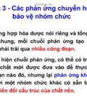 Bài giảng Tổng hợp hoá dược: Chương 3 - PGS.TS. Nguyễn Trung Nhân