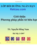 Giới thiệu phương pháp phần tử hữu hạn - Ts Nguyễn Hồng Nam