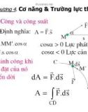 Bài giảng Chương 4: Cơ năng và trường lực thế