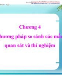 Thống kê sinh học-Chương 4