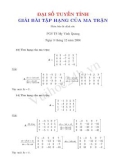 Giải bài tập hạng của ma trận - PGS.TS Mỵ Vinh Quang