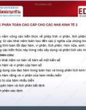 Bài giảng Toán cao cấp cho các nhà kinh tế 2: Bài 1 - ThS. Đoàn Trọng Tuyến