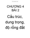 Bài giảng Khoa học đất - Chương 4: Cấu trúc, dung trọng, độ rỗng đất