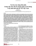 Vai trò của rừng thứ sinh trong việc bảo tồn đa dạng quần xã bọ hung ở hệ sinh thái núi đá vôi Việt Nam