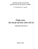 Nhập môn kỹ thuật dự báo thời tiết số