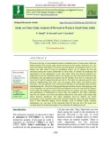 Study on value chain analysis of plywood in western Tamil Nadu, India