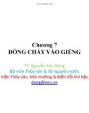 Bài giảng Mô hình nước dưới đất: Chương 7- TS. Nguyễn Mai Đăng