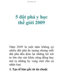 5 đột phá y học thế giới 2009