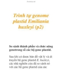 Trình tự genome plastid Emiliania huxleyi (p2)